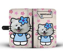 Load image into Gallery viewer, American Eskimo Dog Print Wallet Case-Free Shipping-MT State