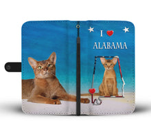 Load image into Gallery viewer, Abyssinian Cat Print Wallet Case-Free Shipping-AL State