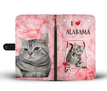 Load image into Gallery viewer, American Shorthair Cat Print Wallet Case-Free Shipping-AL State