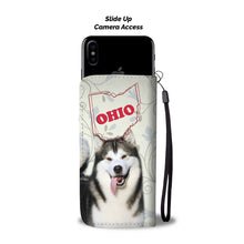 Load image into Gallery viewer, Alaskan Malamute Print Wallet Case-Free Shipping-OH State
