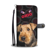 Load image into Gallery viewer, Airedale Terrier Print Wallet Case-Free Shipping-OH State