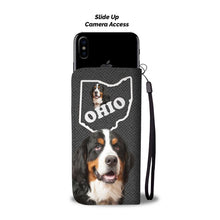 Load image into Gallery viewer, Bernese Mountain Dog Print Wallet Case-Free Shipping-OH State