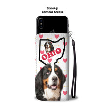 Load image into Gallery viewer, Amazing Bernese Mountain Dog Print Wallet Case-Free Shipping-OH State