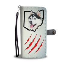 Load image into Gallery viewer, Amazing Siberian Husky Print Wallet Case-Free Shipping-OH State