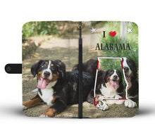 Load image into Gallery viewer, Bernese Mountain Dog Print Wallet Case-Free Shipping-AL State