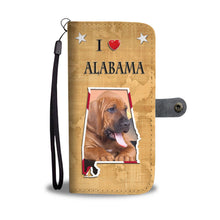 Load image into Gallery viewer, Bloodhound Print Wallet Case-Free Shipping-AL State