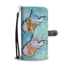 Load image into Gallery viewer, Amazing Golden Retriever Art Print Wallet Case-Free Shipping-WV State