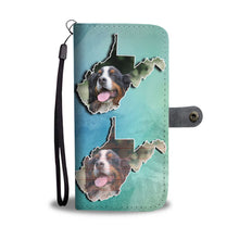Load image into Gallery viewer, Bernese Mountain Dog Print Wallet Case-Free Shipping-WV State