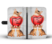 Load image into Gallery viewer, Abyssinian Cat Print Wallet Case-Free Shipping-OH State