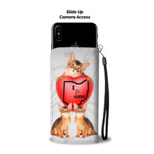 Load image into Gallery viewer, Abyssinian Cat Print Wallet Case-Free Shipping-OH State