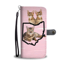 Load image into Gallery viewer, Bengal Cat Print Wallet Case-Free Shipping-OH State