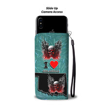 Load image into Gallery viewer, Amazing Gun And Skull Print Wallet Case-Free Shipping-OK State
