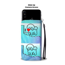 Load image into Gallery viewer, Bichon Fries Dog Art Print Wallet Case-Free Shipping-OK State