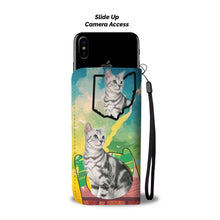 Load image into Gallery viewer, Amazing American Shorthair Cat Print Wallet Case-Free Shipping-OH State