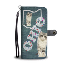 Load image into Gallery viewer, American Curl Cat Print Wallet Case-Free Shipping-OH State