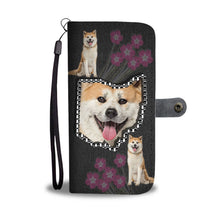 Load image into Gallery viewer, Akita Dog Print Wallet Case-Free Shipping-OH State