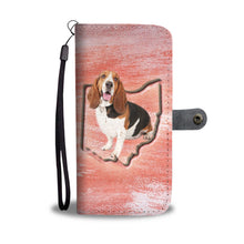 Load image into Gallery viewer, Basset Hound Print Wallet Case-Free Shipping-OH State