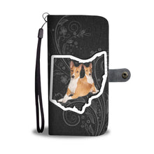 Load image into Gallery viewer, Basenji Dog Print Wallet Case-Free Shipping-OH State