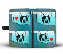 Load image into Gallery viewer, Amazing Boston Terrier Art Print Wallet Case-Free Shipping-OK State