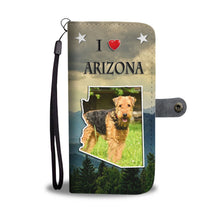 Load image into Gallery viewer, Airedale Terrier Print Wallet Case-Free Shipping-AZ State