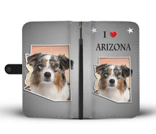 Load image into Gallery viewer, Australian Shepherd Print Wallet Case-Free Shipping-AZ State