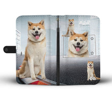 Load image into Gallery viewer, Akita Dog Print Wallet Case-Free Shipping-CO State
