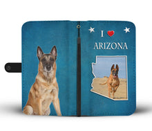 Load image into Gallery viewer, Belgian Malinois Dog Print Wallet Case-Free Shipping-AZ State
