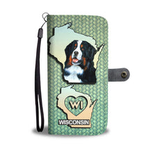 Load image into Gallery viewer, Bernese Mountain Dog Print Wallet Case-Free Shipping-WI State