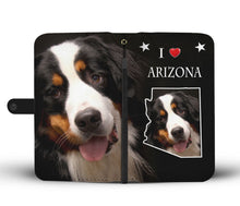 Load image into Gallery viewer, Bernese Mountain Dog Print Wallet Case-Free Shipping-AZ State