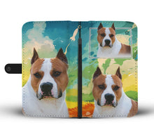 Load image into Gallery viewer, American Staffordshire Terrier Print Wallet Case-Free Shipping-CO State