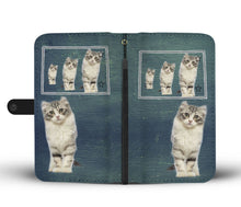 Load image into Gallery viewer, American Curl Cat Print Wallet Case-Free Shipping-CO State