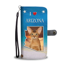 Load image into Gallery viewer, Abyssinian Cat Print Wallet Case-Free Shipping-AZ State
