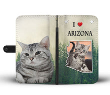 Load image into Gallery viewer, American Shorthair Cat Print Wallet Case-Free Shipping-AZ State