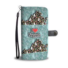 Load image into Gallery viewer, Beagle Dog Floral Print Wallet Case-Free Shipping-VA State