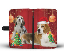 Load image into Gallery viewer, Beagle With Christmas Print Wallet Case-Free Shipping
