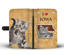 Load image into Gallery viewer, American Shorthair Cat Print Wallet Case-Free Shipping-IA State