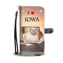 Load image into Gallery viewer, American Bobtail Cat Print Wallet Case-Free Shipping-IA State