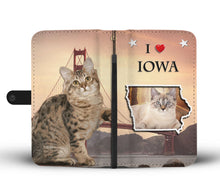 Load image into Gallery viewer, American Bobtail Cat Print Wallet Case-Free Shipping-IA State