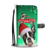 Load image into Gallery viewer, Boston Terrier Christmas Print Wallet Case-Free Shipping