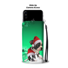 Load image into Gallery viewer, Boston Terrier Christmas Print Wallet Case-Free Shipping
