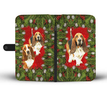 Load image into Gallery viewer, Basset Hound Dog Christmas Print Wallet Case-Free Shipping