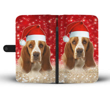 Load image into Gallery viewer, Basset Hound On Christmas Print Wallet Case-Free Shipping