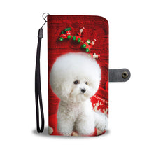 Load image into Gallery viewer, Bichon Frise On Christmas Print Wallet Case-Free Shipping