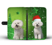 Load image into Gallery viewer, Bichon Frise Christmas Print Wallet Case-Free Shipping