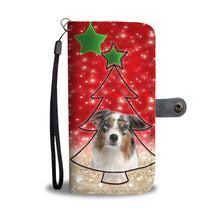 Load image into Gallery viewer, Australian Shepherd On Christmas Print Wallet Case-Free Shipping