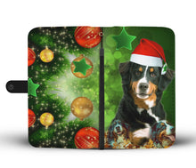 Load image into Gallery viewer, Bernese Mountain Dog On Christmas Print Wallet Case-Free Shipping