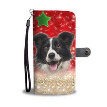 Load image into Gallery viewer, Border Collie On Christmas Print Wallet Case-Free Shipping
