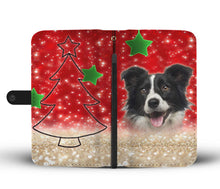 Load image into Gallery viewer, Border Collie On Christmas Print Wallet Case-Free Shipping