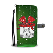 Load image into Gallery viewer, Alaskan Malamute Dog On Christmas Print Wallet Case-Free Shipping