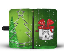 Load image into Gallery viewer, Alaskan Malamute Dog On Christmas Print Wallet Case-Free Shipping